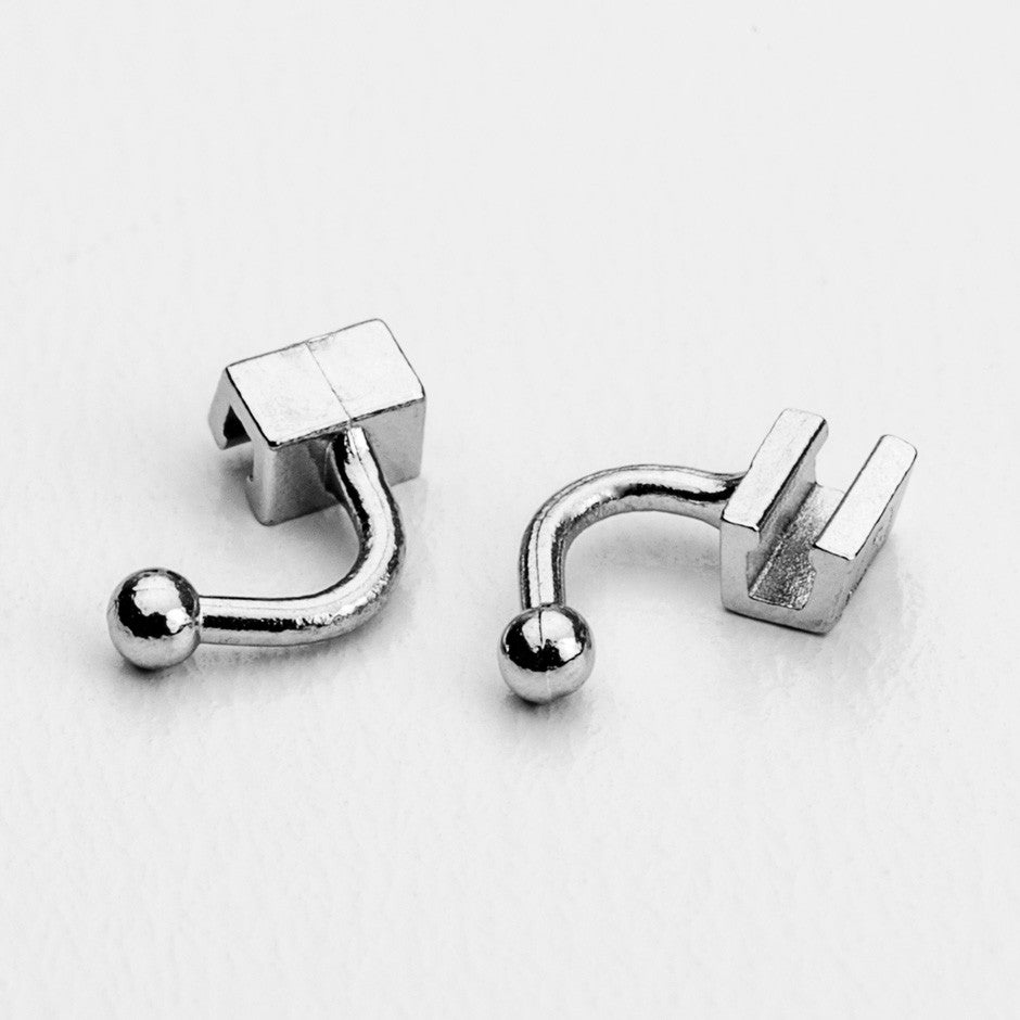 Crimpable hooks, curved pack 10